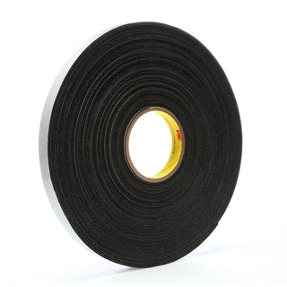 3M Vinyl Foam Tape 4516, Black, 3/4 in x 36 yd, 62 mil, 12 rolls percase