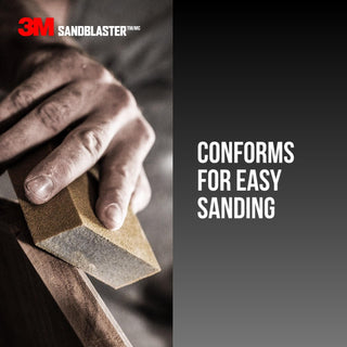 3M SandBlaster EDGE DETAILING Sanding Sponge, 9560 ,100 grit