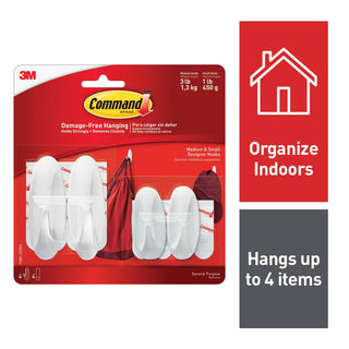 Command Small/Medium Designer Hook Value Pack 17081-2VPES