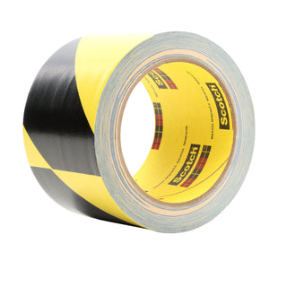 3M Safety Stripe Vinyl Tape 5702, Black/Yellow, 4 in x 36 yd, 5.4 mil