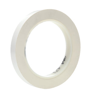 3M Vinyl Tape 471, White, 3/8 in x 36 yd, 5.2 mil