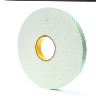 3M Double Coated Urethane Foam Tape 4016, Off White, 1 in x 36 yd, 62mil