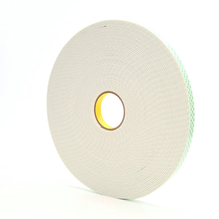 3M Double Coated Urethane Foam Tape 4008, Off White, 3/4 in x 36 yd,125 mil