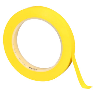 3M Vinyl Tape 471, Yellow, 3/8 in x 36 yd, 5.2 mil