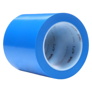 3M Vinyl Tape 471, Blue, 4 in x 36 yd, 5.2 mil