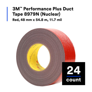 3M Performance Plus Duct Tape 8979N, Red, 48 mm x 54.8 m, 12.1 mil