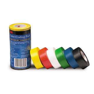 3M General Purpose Vinyl Tape 764, Color Coding Pack