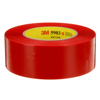 3M Outdoor Masking Poly Tape 5903, Red, 48 mm x 54.8 m, 7.5 mil, 24Roll/Case