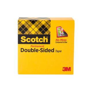 Scotch® Double Sided Tape 665, 1 in x 1296 in Boxed