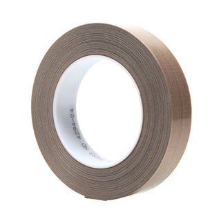 3M PTFE Glass Cloth Tape 5453, Brown, 1 in x 36 yd, 8.2 mil, 9 rollsper case