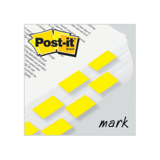 Post-it® Flags 680-YW2, 1 in. x 1.7 in. Canary Yellow 2 pk 6 pk/inner 24pk/cs