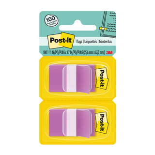 Post-it® Flags 680-PU2, 1 in. x 1.7 in. (2.54 cm x 4.31 cm) Purple, 2-pk