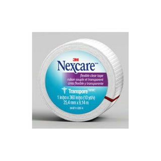 Nexcare Transpore Flexible Clear First Aid Tape 527-P2, 2 in x 10 yds,Wrapped