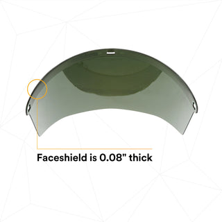 3M Aluminized Polycarbonate Faceshield WP96BAL, Medium Green,82518-00000