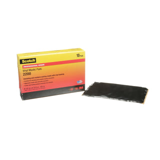 Scotch® Vinyl Mastic Pad 2200, 6-1/2 in x 4-1/2 in, Black, 10pads/carton