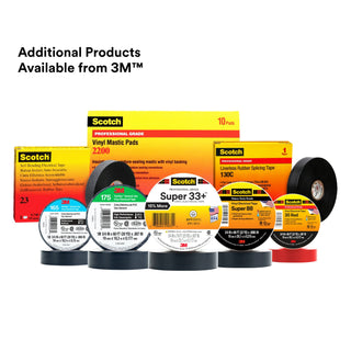 Scotch® Vinyl Electrical Tape Super 88, 1-1/2 in x 44 ft, Black, 10rolls/carton