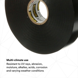 Scotch® Vinyl Electrical Tape Super 88, 3/4 in x 36 yd, Black, 12rolls/carton