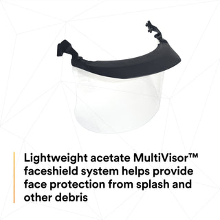 3M Clear Acetate MultiVisor Faceshield System V4D-10P