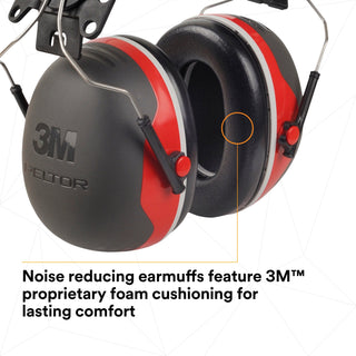 3M PELTOR X3 Earmuffs X3P3E/37277(AAD), Hard Hat Attached