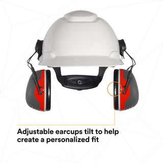 3M PELTOR X3 Earmuffs X3P3E/37277(AAD), Hard Hat Attached