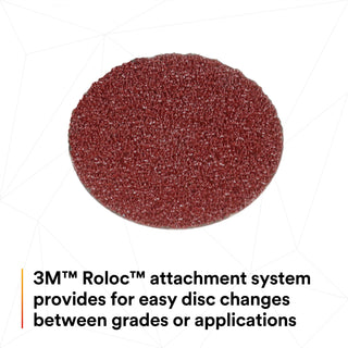 3M Cubitron II Roloc Fibre Disc 982C, 36+, TR, Red, 2 in, Die R200P