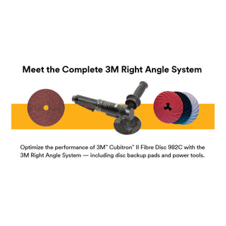 3M Cubitron II Fibre Disc 982C, 80+, 5 in x 7/8 in, Die 500P,25/Inner