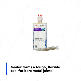 3M Bare-Metal Seam Sealer, 08310, Beige, 200 mL Cartridge