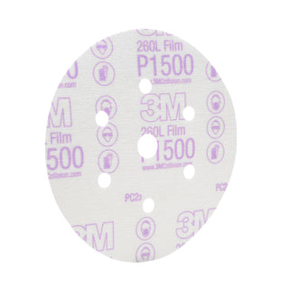 3M Hookit Finishing Film Abrasive Disc 260L, 01050, 6 in, Dust Free,
P1500