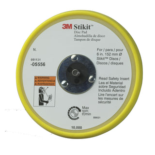 3M Stikit Low Profile Disc Pad, 05556, 6 in x 3/8 in x 5/16-24External