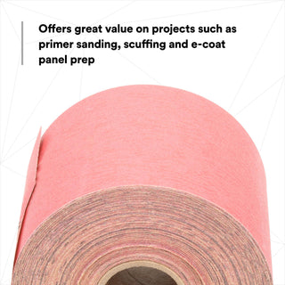 3M Red Abrasive Stikit Sheet Roll, 01681, P400, 2-3/4 in x 25 yd