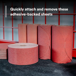 3M Red Abrasive Stikit Sheet Roll, 01685, P180, 2-3/4 in x 25 yd