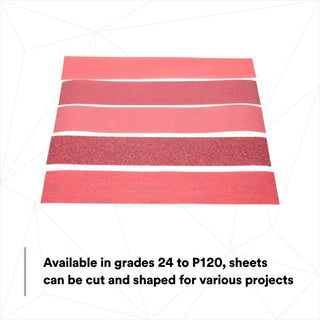 3M Red Abrasive Stikit Sheet Roll, 01688, P80, 2-3/4 in x 25 yd, Dweight