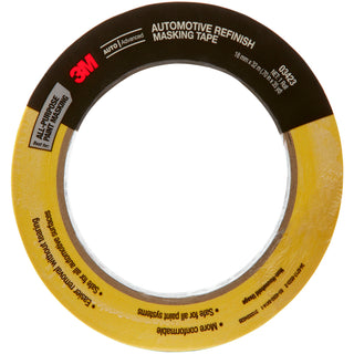 3M Automotive Refinish Masking Tape, 03423, 18 mm x 32 m