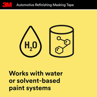 3M Automotive Refinish Masking Tape, 03423, 18 mm x 32 m