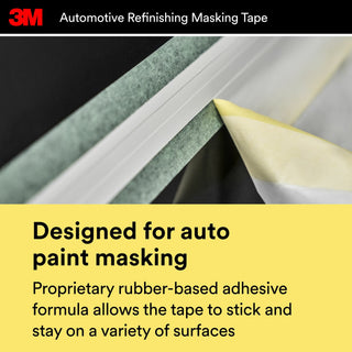 3M Automotive Refinish Masking Tape, 03423, 18 mm x 32 m