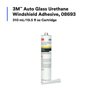 3M Auto Glass Urethane Windshield Adhesive, 08693, 10.5 fl ozCartridge