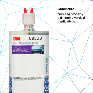 3M Heavy-Bodied Seam Sealer, 08308, 200 ml cartridge