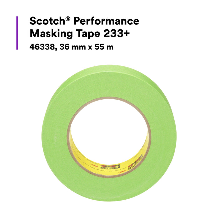 Scotch® Performance Masking Tape 233+, 46338, 36 mm x 55 m