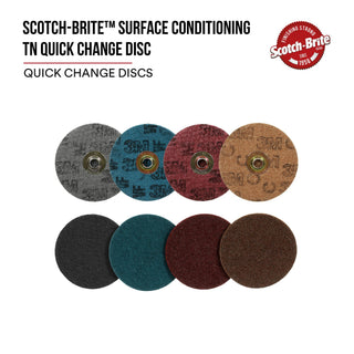 Scotch-Brite Surface Conditioning TN Quick Change Disc, SC-DN, A/OMedium, 5 in