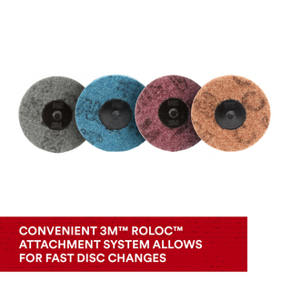 Scotch-Brite Roloc Surface Conditioning Disc, SC-DM, A/O Coarse, TSM,
2 in
