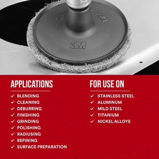 Scotch-Brite Roloc Surface Conditioning Disc, SC-DM, A/O Coarse, TSM,
2 in