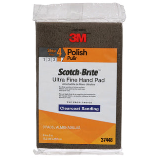 Scotch-Brite Hand Pad 7448, 37448, HP-HP, SiC Ultra Fine, Gray, 9 in x 6 in