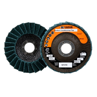 Standard Abrasives Surface Conditioning Flap Disc, 821310, 4-1/2 in x7/8 in VFN