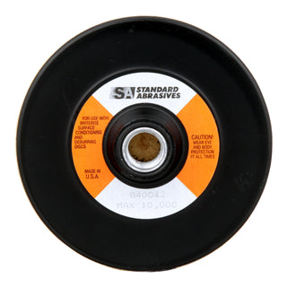 Standard Abrasives Hook and Loop Disc Pad 840042, 4-1/2 in x 5/8 in-11F