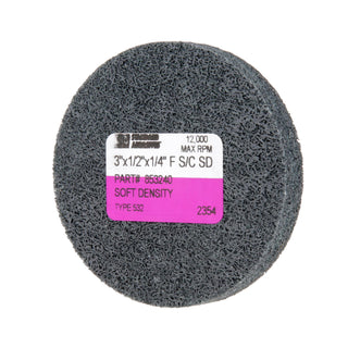 Standard Abrasives S/C Unitized Wheel 853240, 532 3 in x 1/2 in x 1/4
in