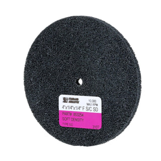 Standard Abrasives S/C Unitized Wheel 853254, 532 4 in x 1/4 in x 1/4
in