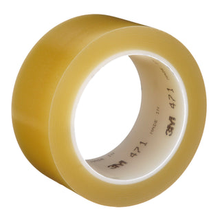 3M Vinyl Tape 471, Transparent, 3 in x 36 yd, 5.2 mil