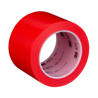 3M Vinyl Tape 471, Red, 3 in x 36 yd, 5.2 mil