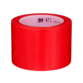 3M Vinyl Tape 471, Red, 3 in x 36 yd, 5.2 mil