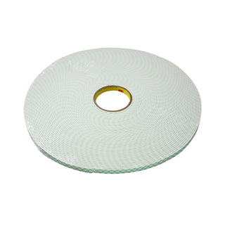 3M Double Coated Urethane Foam Tape 4008, Off White, 1/4 in x 36 yd,125 mil